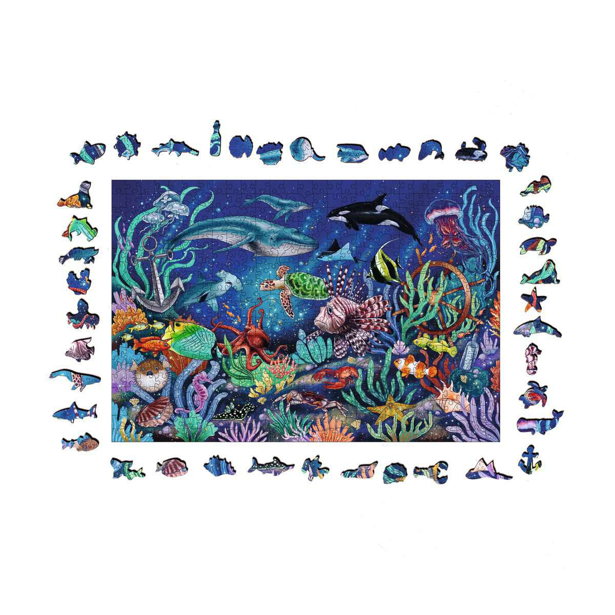 Ravensburger Wooden Jigsaw Puzzle Under the Sea - 500 Pieces