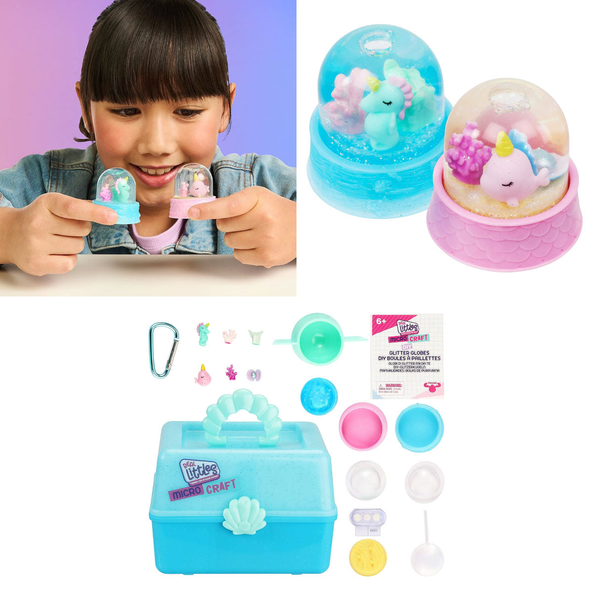 Real Littles Micro Crafts Glitter Globes