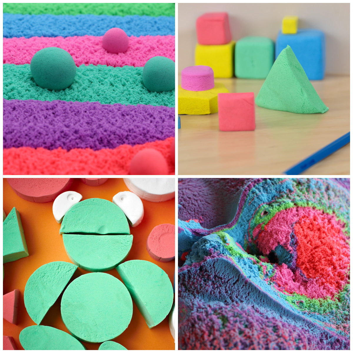 Examples of how to play with Mad Mattr Sensory Dough from Relevant Play