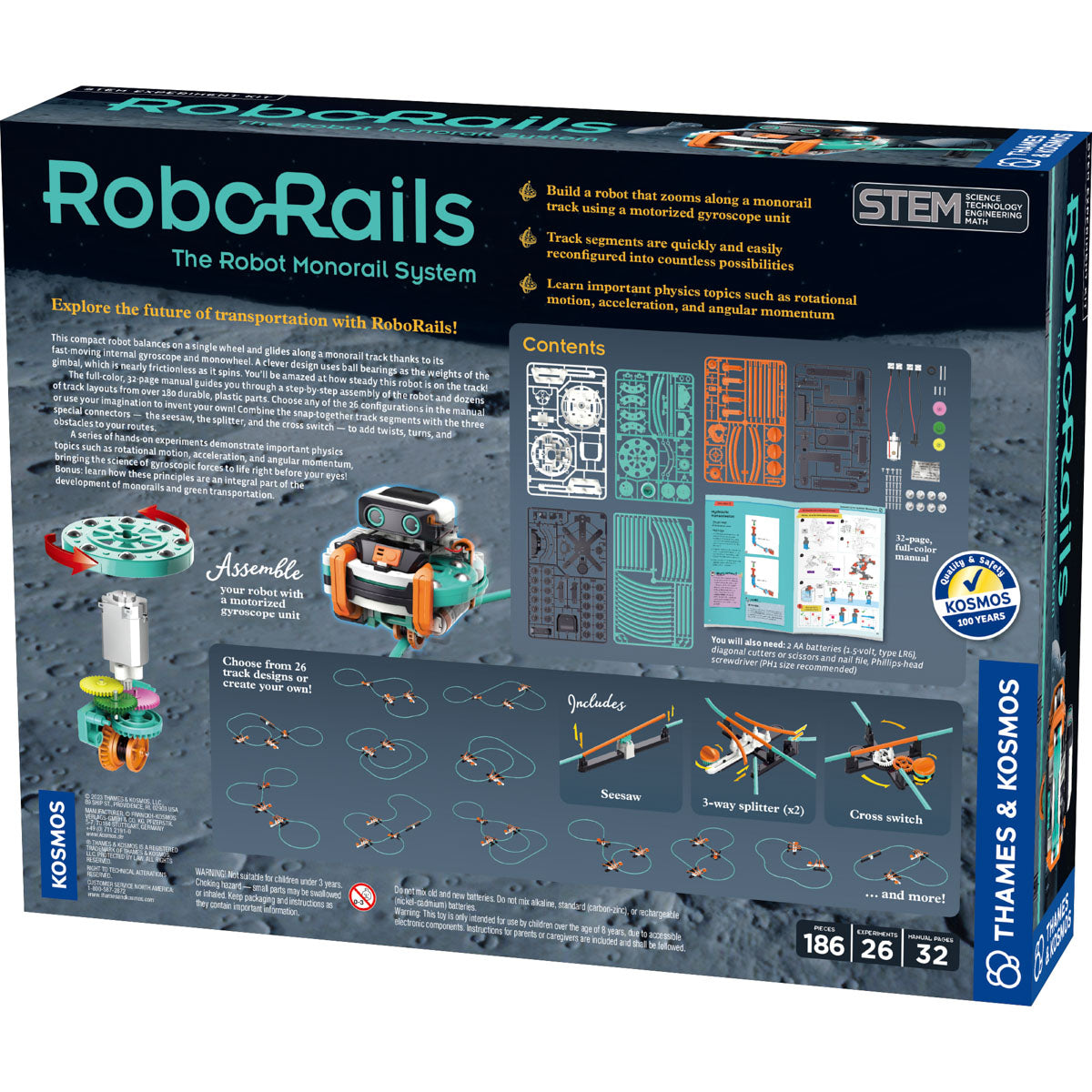 RoboRails Robot Monorail System STEM by Thames & Kosmos.