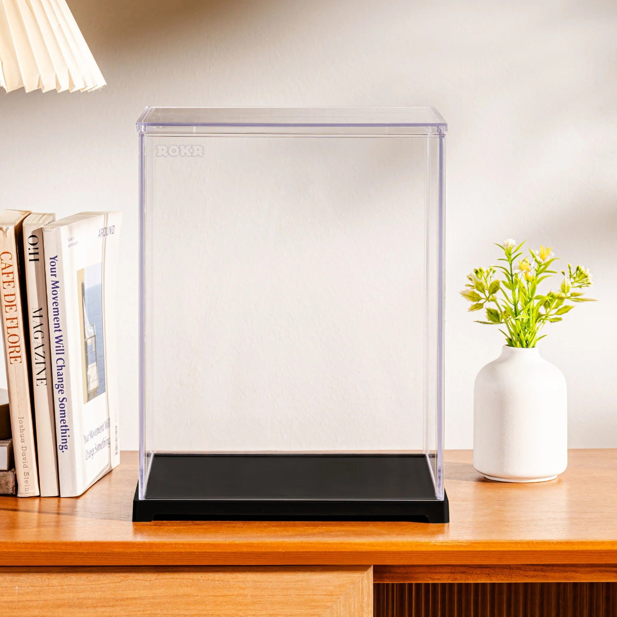 Acrylic Box Dust Cover display case 8in x 6in x 10in - Hands Craft