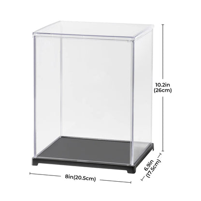 Acrylic Box Dust Cover display case 8in x 6in x 10in - Hands Craft
