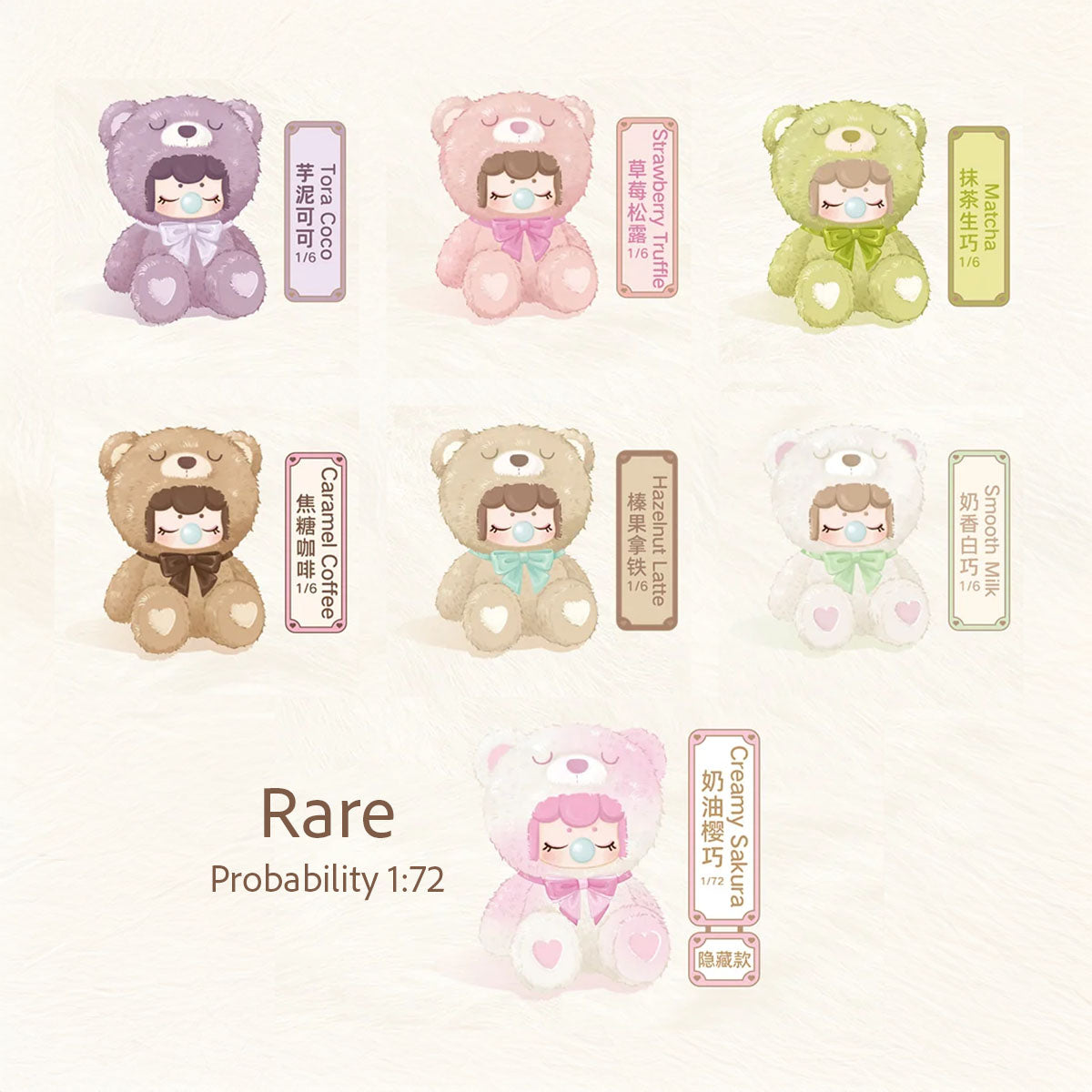 Rolife Nanci Colorful Chocolate Cutie Bears