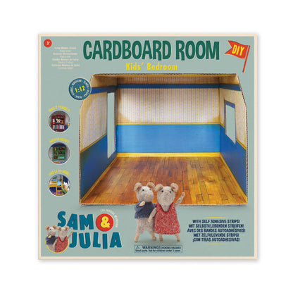 Sam & Julia Kids’ Bedroom DIY Cardboard Room 1:12 Scale