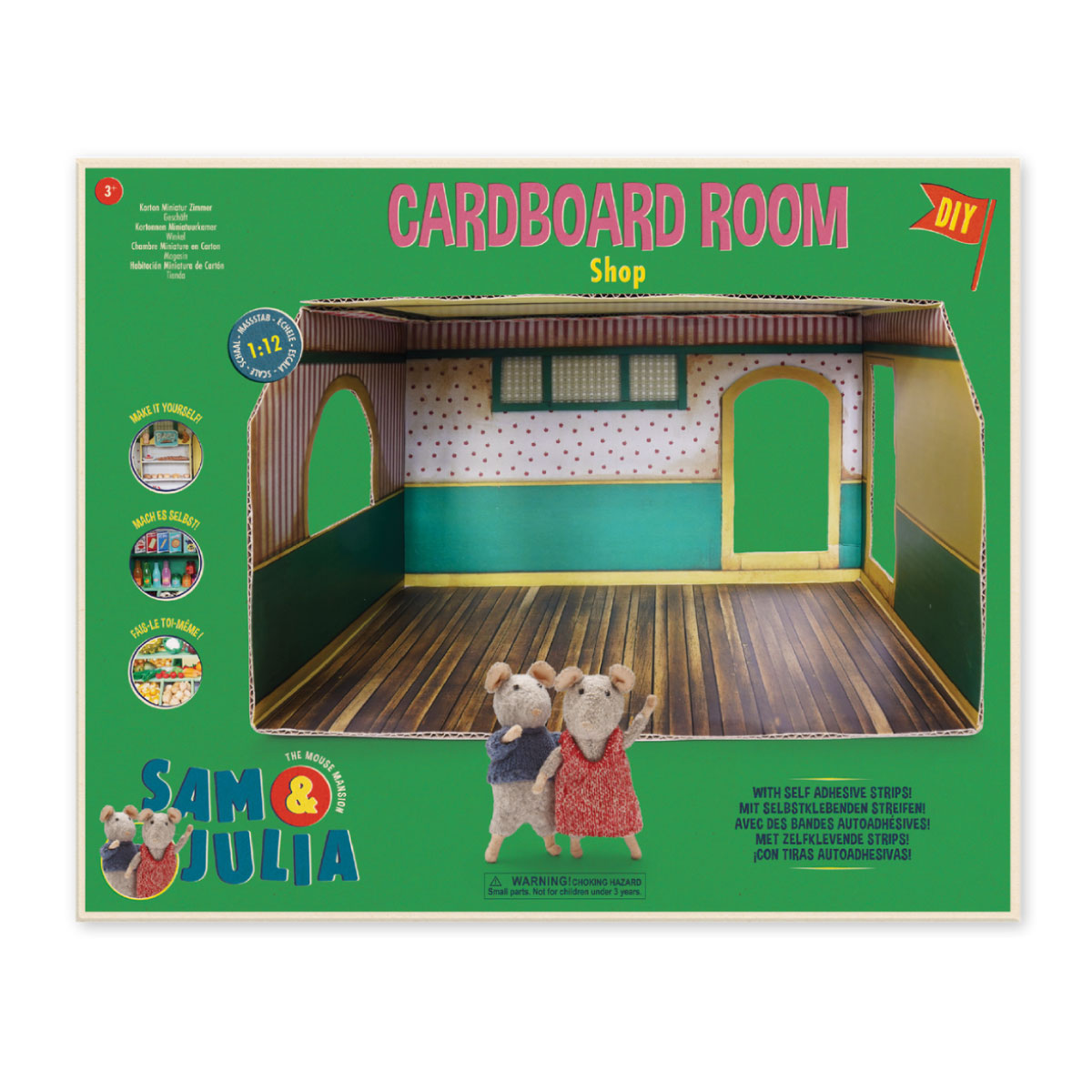 Sam & Julia Shop DIY Cardboard Room 1:12 Scale