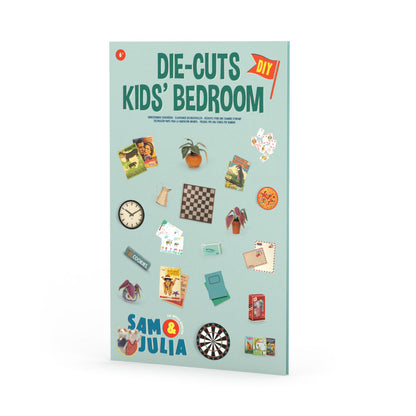 Sam & Julia Kids’ Bedroom Die-Cut Prints 1:12 Scale