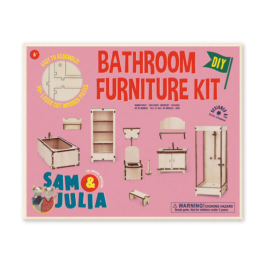 Sam & Julia Bathroom DIY Furniture Kit 1:12 Scale