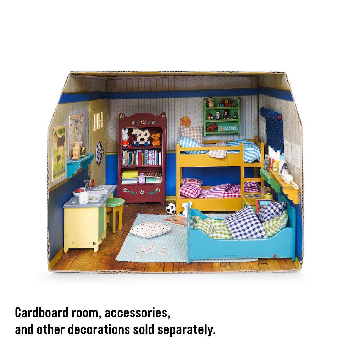 Sam & Julia Kids’ Bedroom DIY Furniture Kit 1:12 Scale