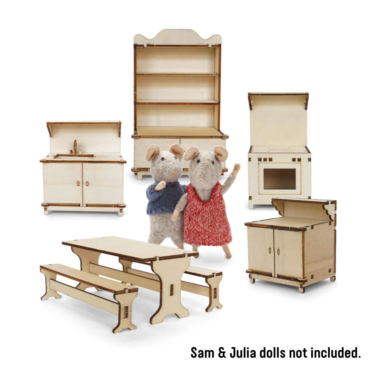 Sam & Julia Kitchen DIY Furniture Kit 1:12 Scale