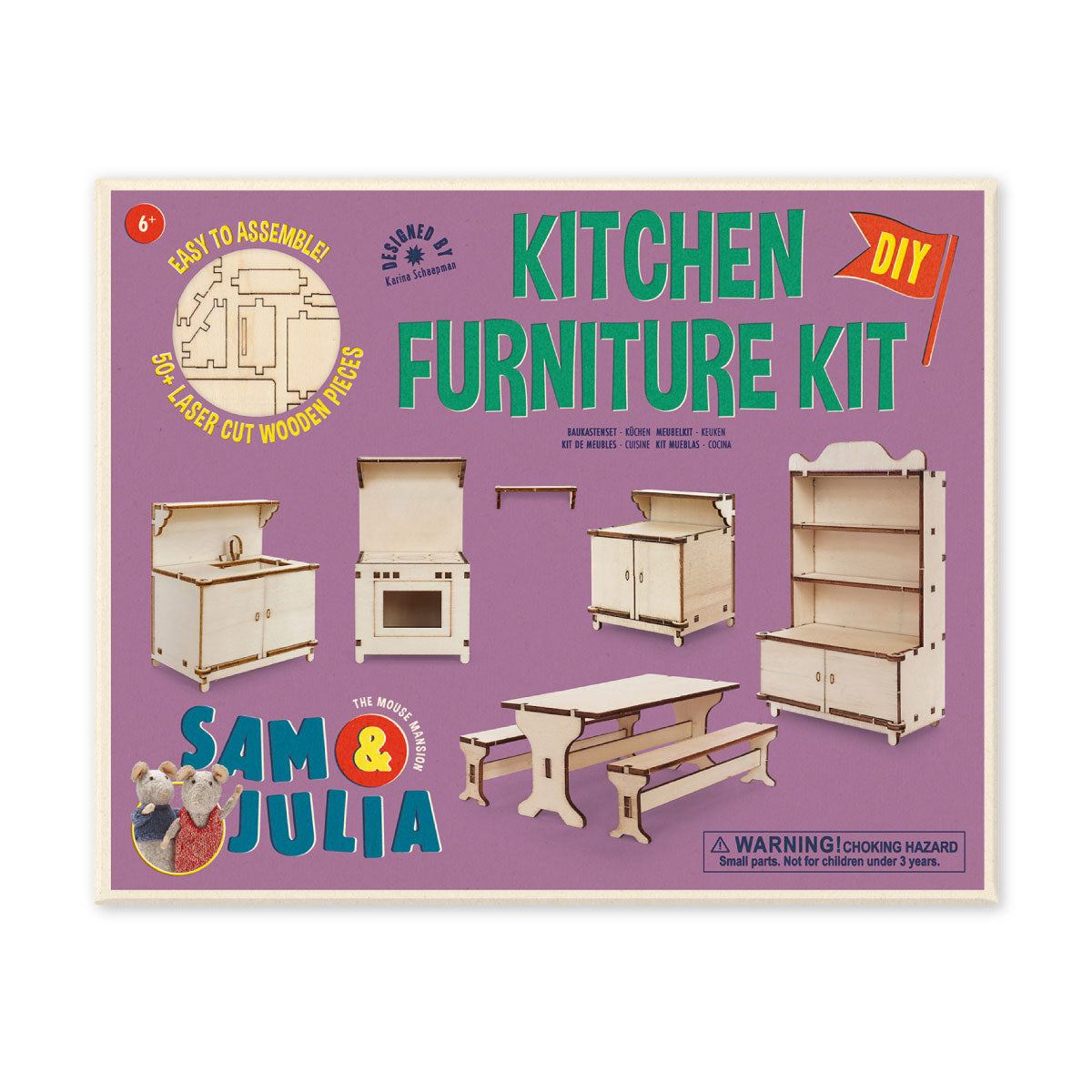 Sam & Julia Kitchen DIY Furniture Kit 1:12 Scale