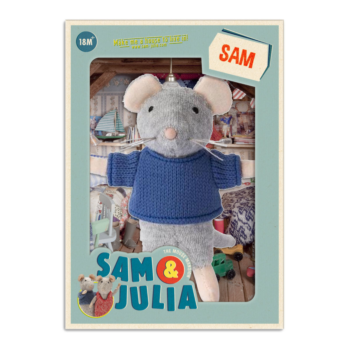 Sam & Julia Mouse Mansion Sam Plush Mouse