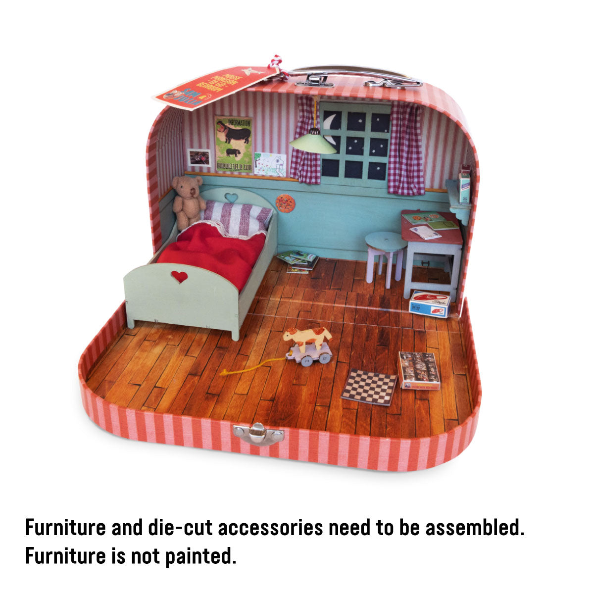 Sam & Julia Mouse Mansion to Go - Bedroom 1:12 Scale