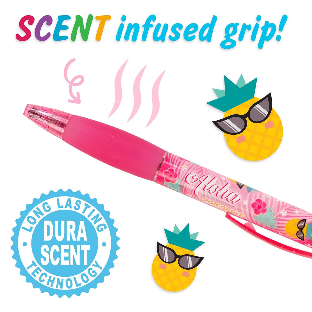 Scentco Aloha Unicorn Gel Smens - 8 Scented Glitter Gel Pens