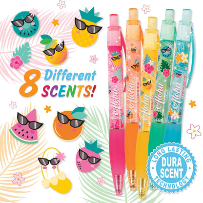 Scentco Aloha Unicorn Gel Smens - 8 Scented Glitter Gel Pens
