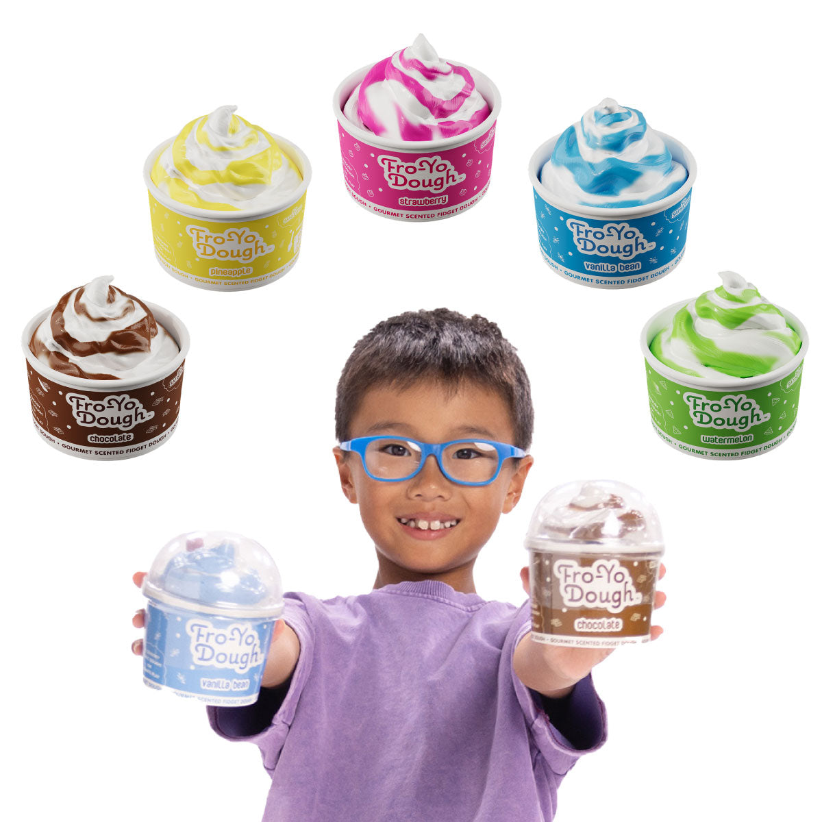 Scentco Fro-Yo Dough Gourmet Scented Fidget Dough with mix-ins
