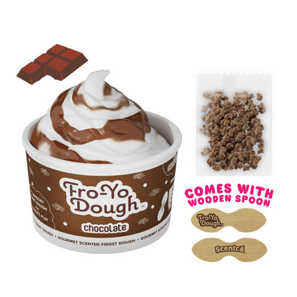 Scentco Fro-Yo Chocolate Gourmet Scented Fidget Dough with Mix-Ins