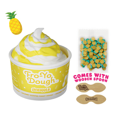 Scentco Fro-Yo Pineapple Gourmet Scented Fidget Dough with Mix-Ins
