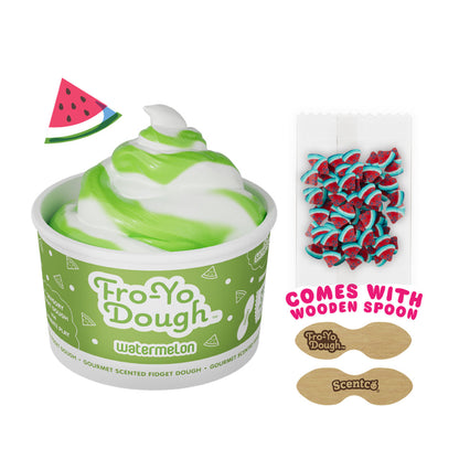 Scentco Fro-Yo Watermelon Gourmet Scented Fidget Dough with Mix-Ins