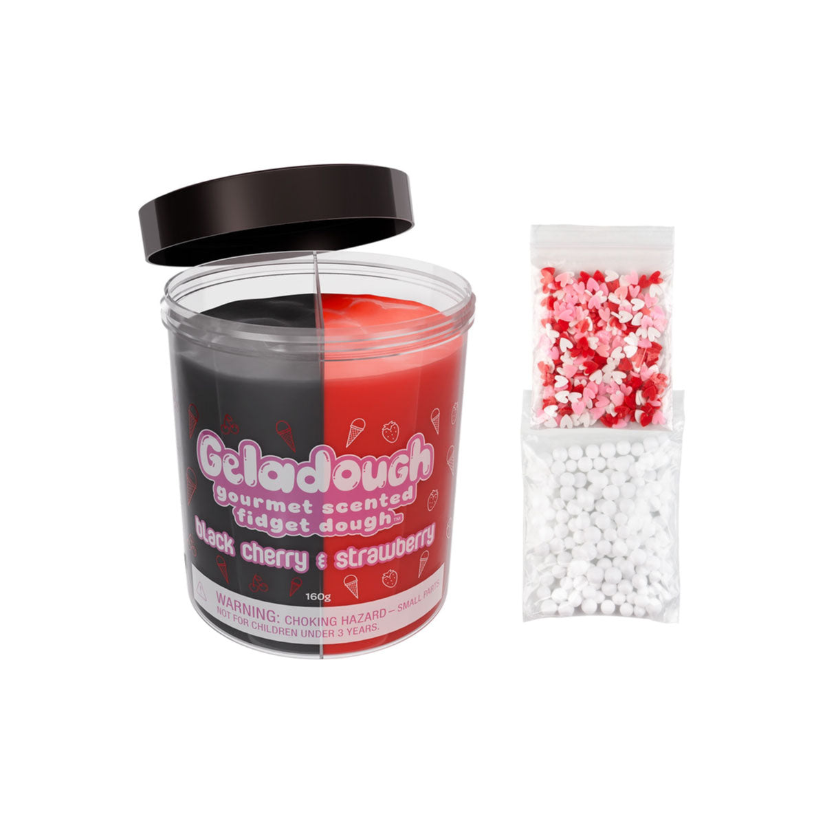 Geladough Gourmet Scented Fidget Dough Black Cherry and Strawberry 