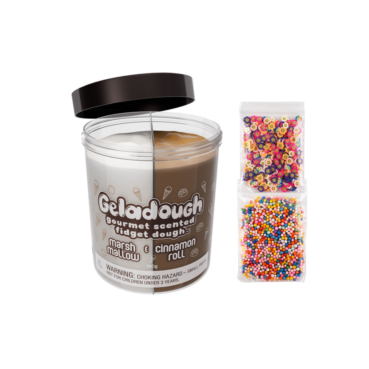 Geladough Gourmet Scented Fidget Dough Marshmallow & Cinnamon Roll