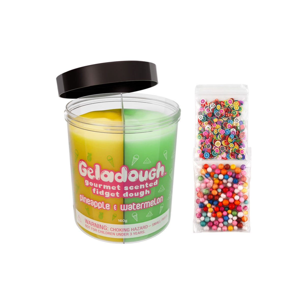 Geladough Gourmet Scented Fidget Dough Pineapple and Watermelon