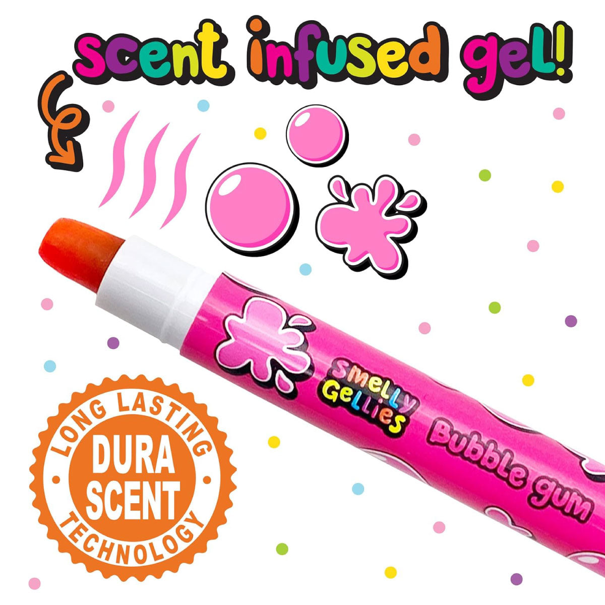 Scentco Smelly Gellies Scented Gel Coloring Sticks 5 Pen Set