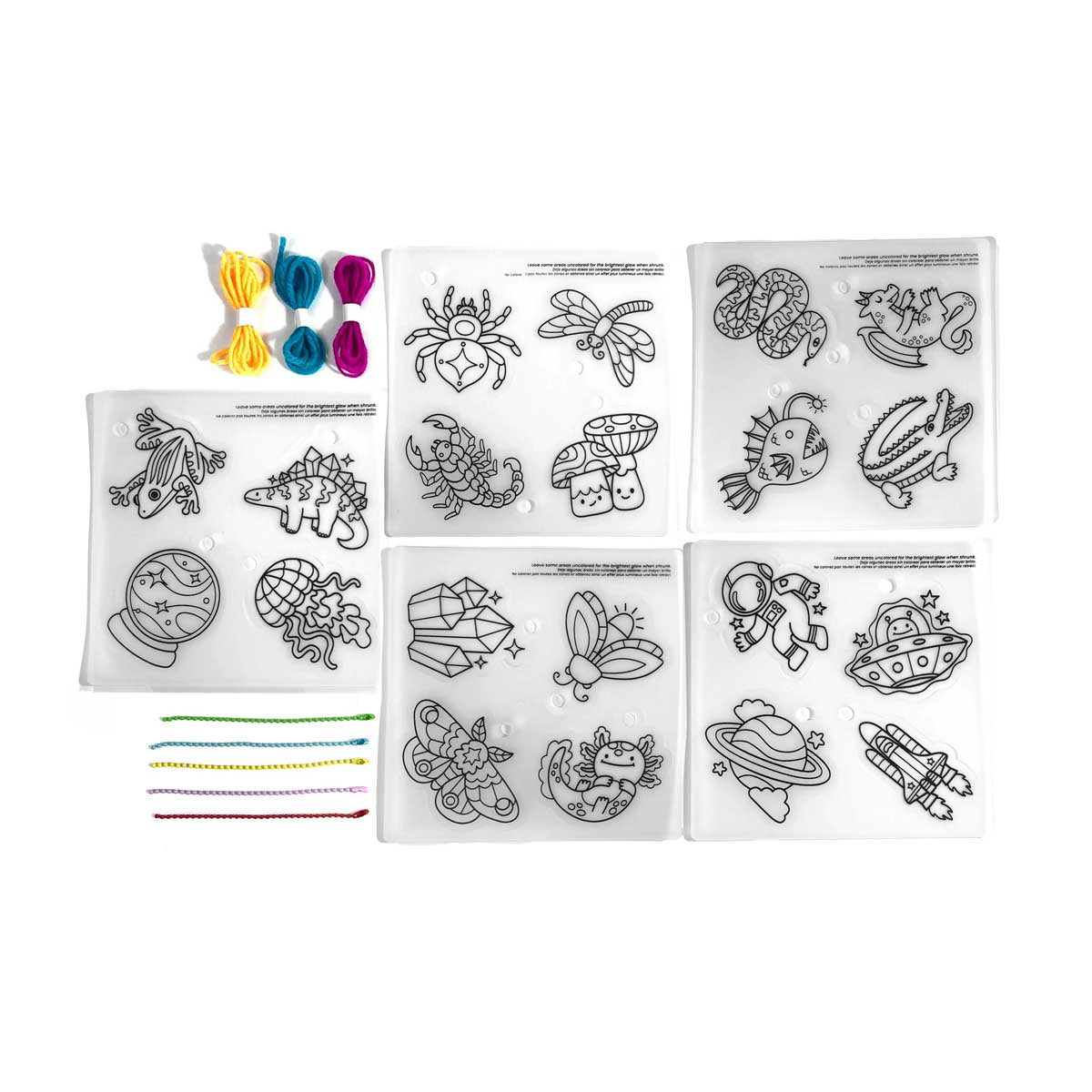 Shrink-Its! DIY Shrink Art Kit - Glow Buddies from Ooly