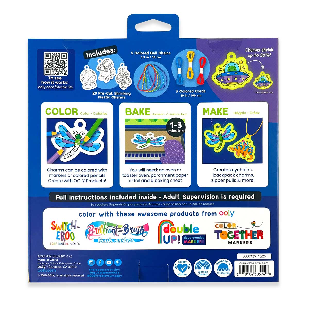 Shrink-Its! DIY Shrink Art Kit - Glow Buddies from Ooly