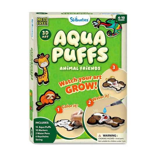 Skillmatics Aqua Puffs 3D Art Animal Friends
