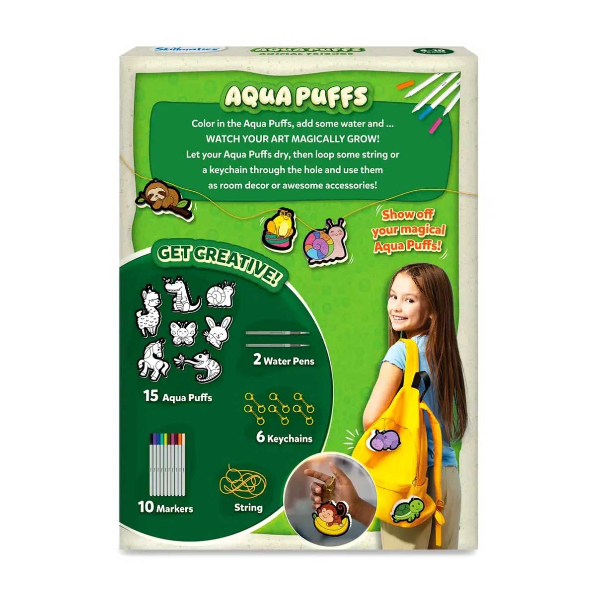 Skillmatics Aqua Puffs 3D Art Animal Friends