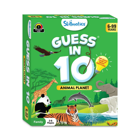 Skillmatics Guess in 10 - Animal Planet Trivia Game