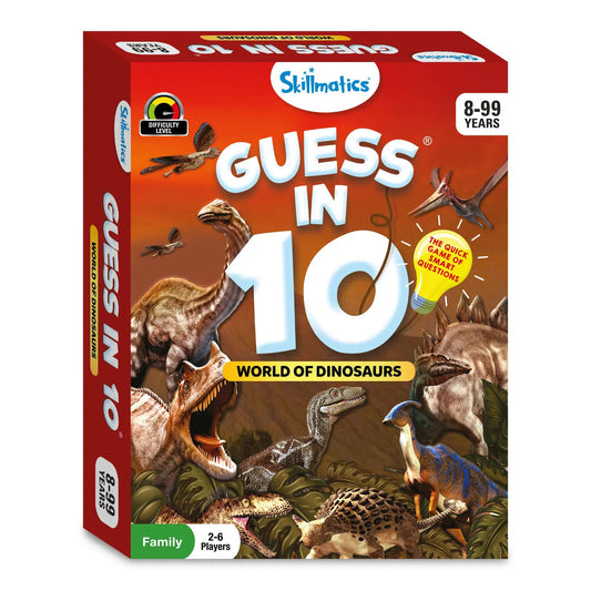 Skillmatics Guess in 10 - World of Dinosaurs Trivia Game