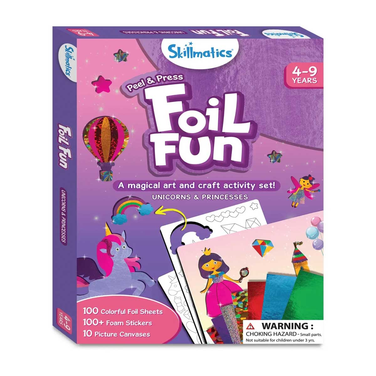 Skillmatics Peel & Press Foil Fun Art Kit - Unicorns & Princesses
