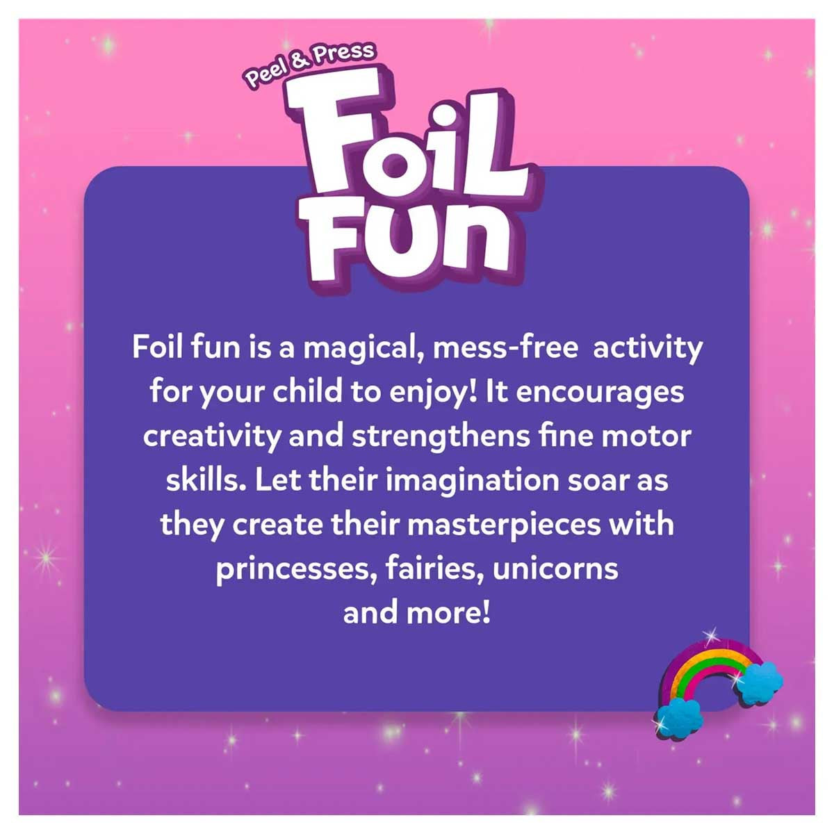Skillmatics Peel & Press Foil Fun Art Kit - Unicorns & Princesses