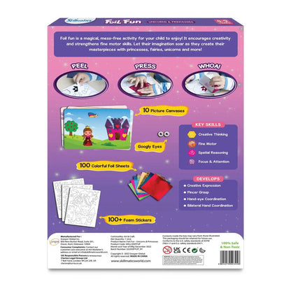 Skillmatics Peel & Press Foil Fun Art Kit - Unicorns & Princesses