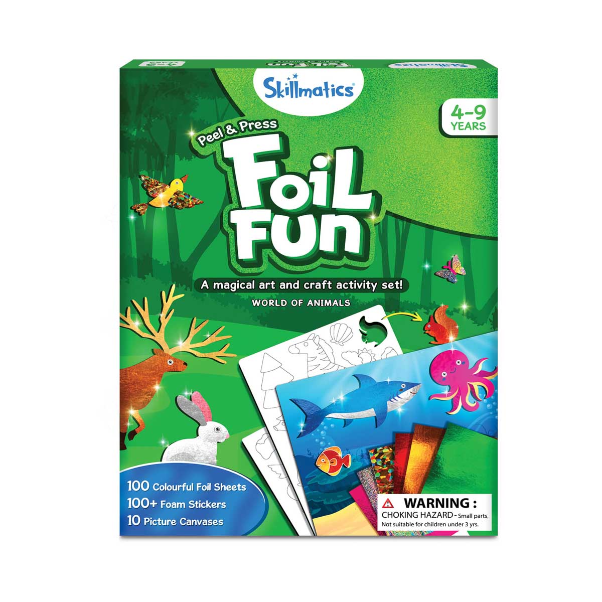 Skillmatics - Peel & Press Foil Fun Art Kit - World of Animals