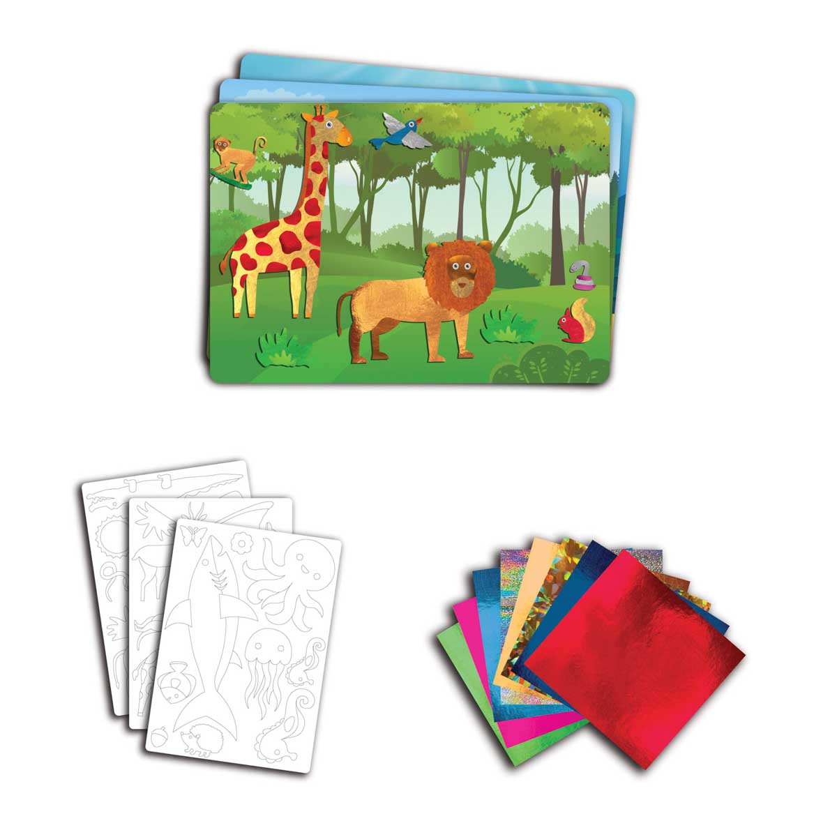 Skillmatics - Peel & Press Foil Fun Art Kit - World of Animals