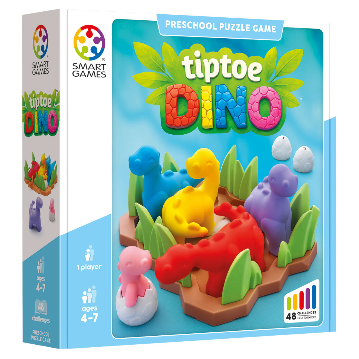 Smart Games Tiptoe Dino Preschool Puzzle Game