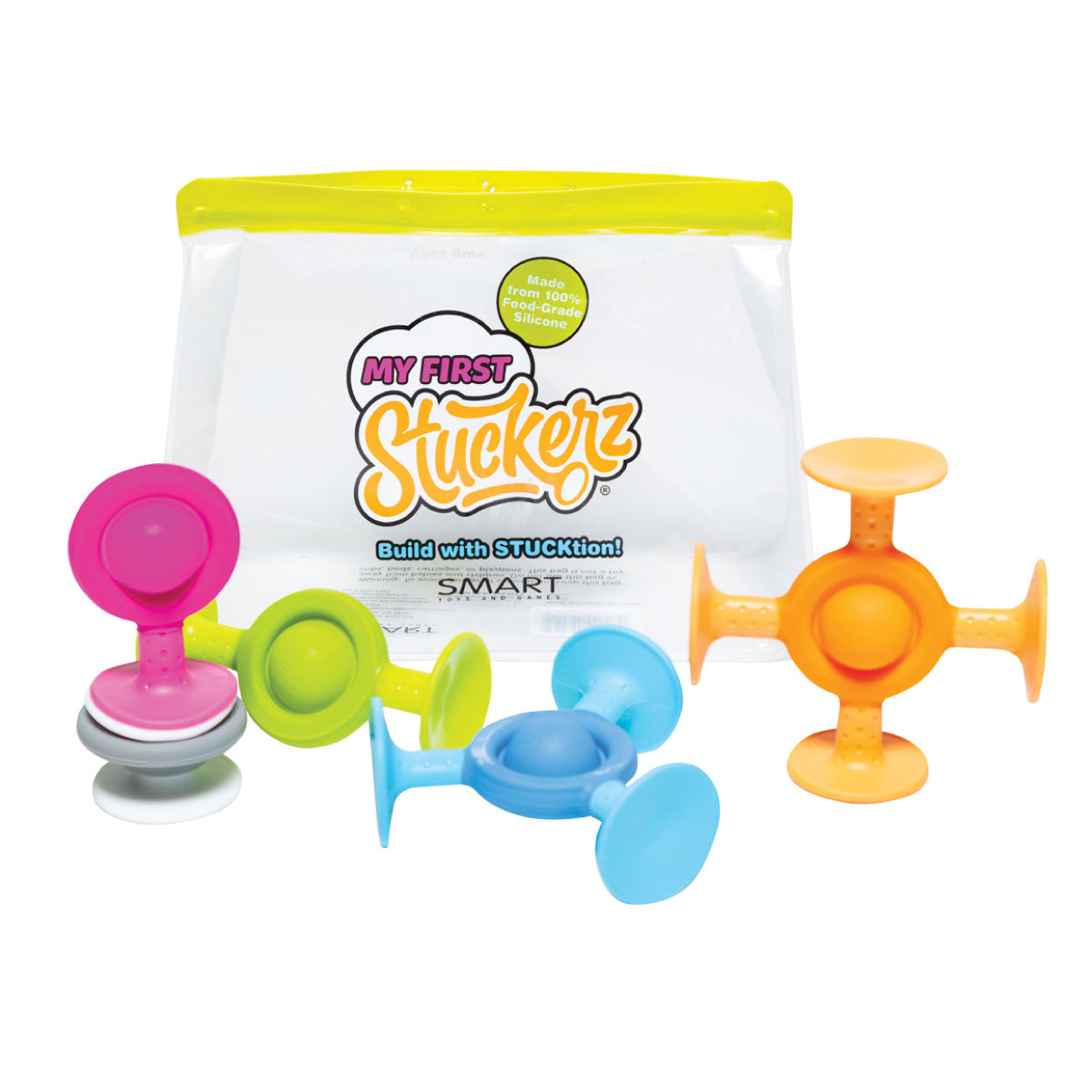 Smart Toys and Games My First Stuckerz baby suction cup toy five piece set