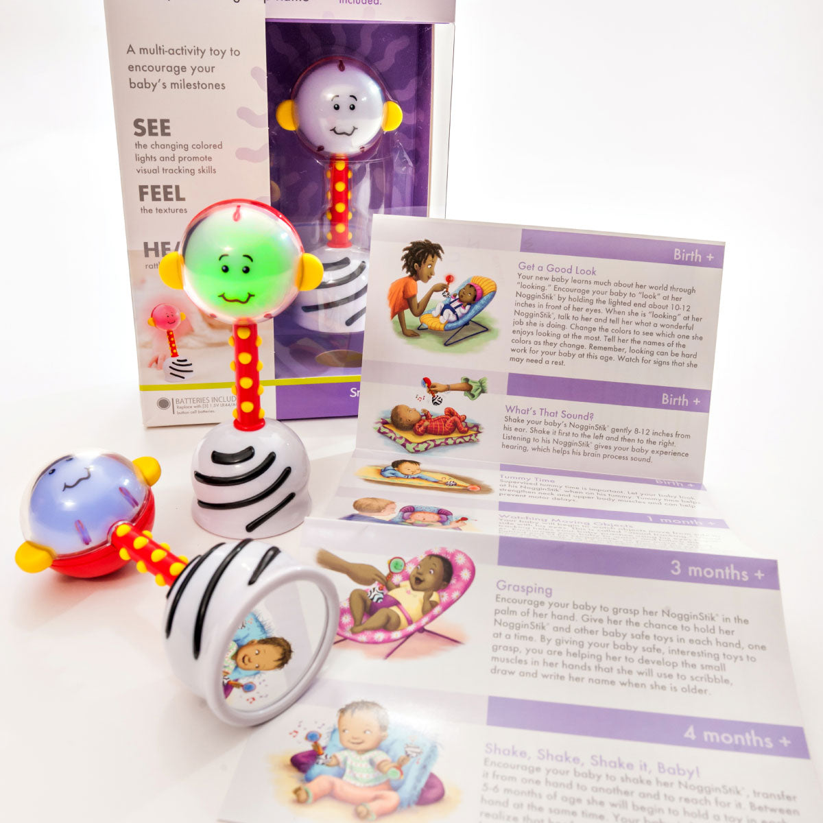 SmartNoggin NogginStik Light-Up Rattle