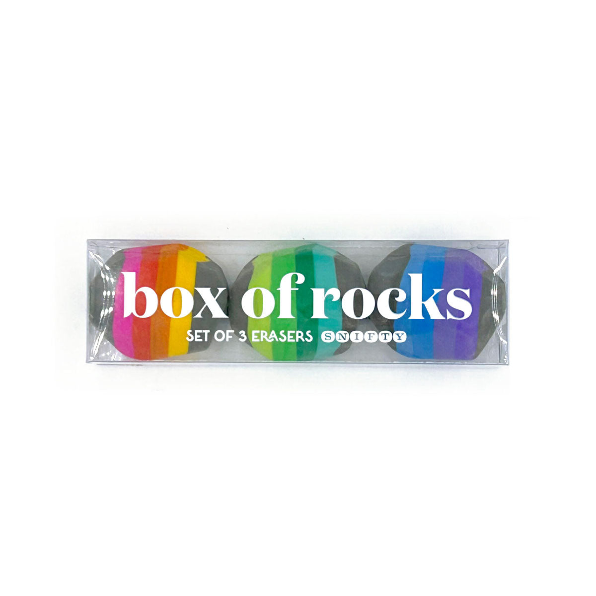 Snifty Box of Rocks Erasers Set of 3