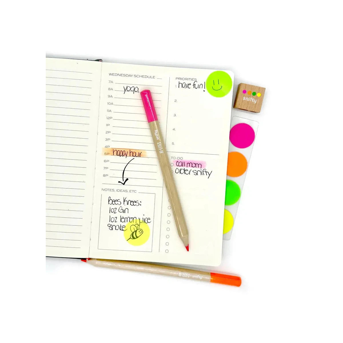 Snifty Hi-Lites Neon Pencil Highlighting Set
