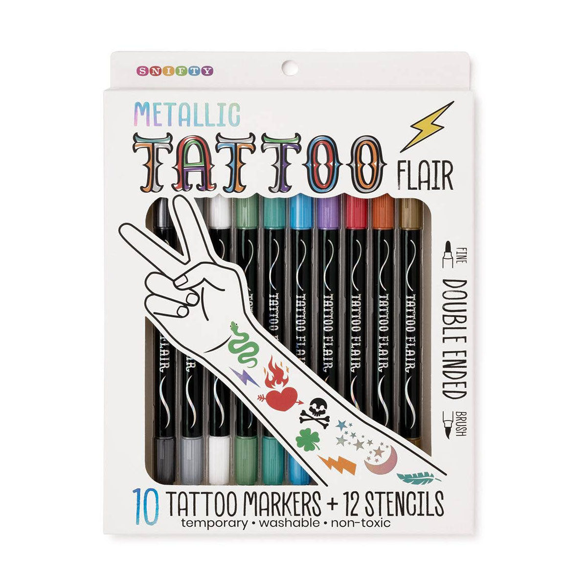 Snifty Tattoo Flair Metallic Tattoo Markers