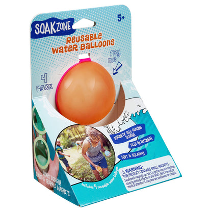 Soak Zone Reusable Water Balloons 4 pack