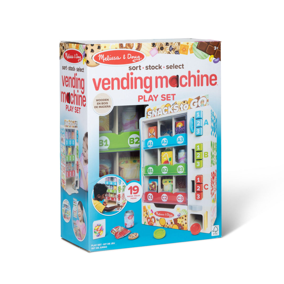 Sort, Stock, Select Vending Machine Play Set