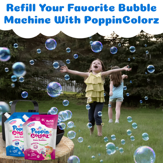 South Beach Bubbles PoppinColorz Color Bubbles 14oz Refill Pouch