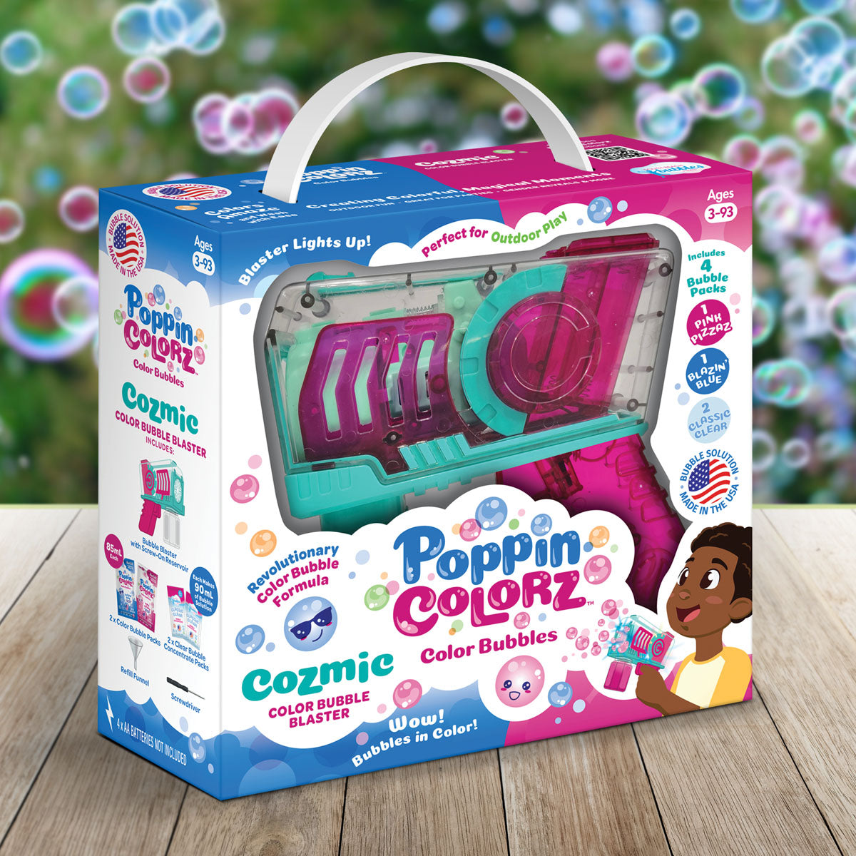 South Beach Bubbles PoppinColorz Cozmic Bubble Blaster