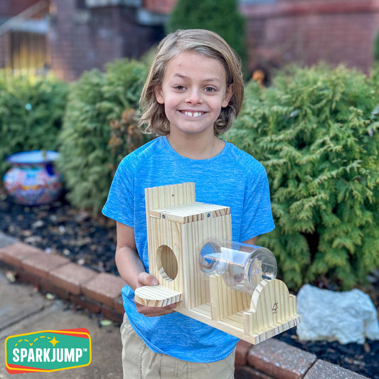 Sparkjump Squirrel Feeder Woodworking Kit