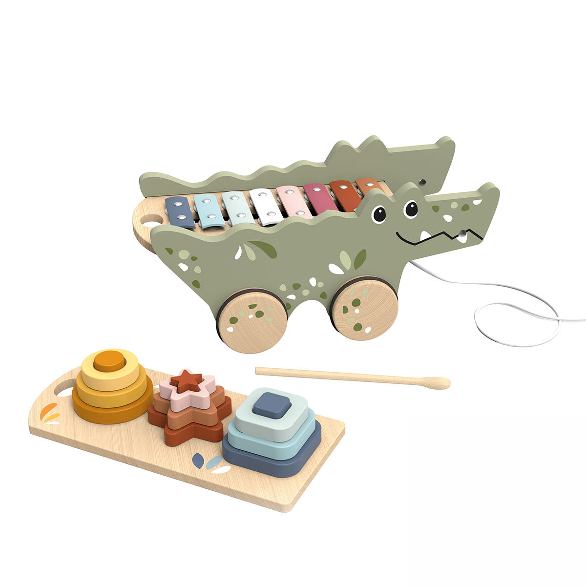 Speedy Monkey Crocodile Xylophone Activity Pull Toy