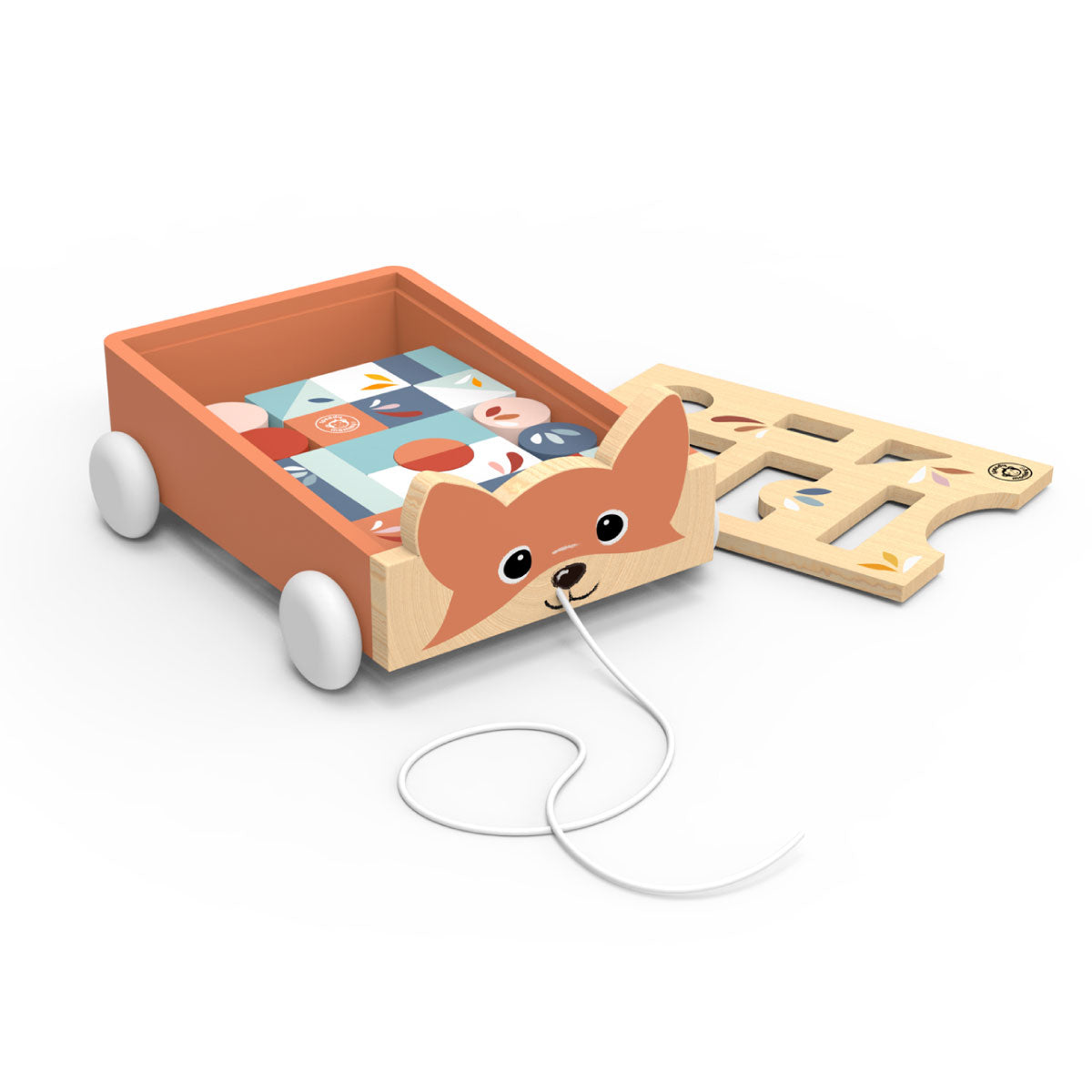 Speedy Monkey Fox Blocks Shape Sorter Cart